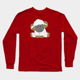 Fluffy White Ram Long Sleeve T-Shirt